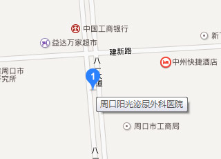 周口阳光泌尿外科医院路线图